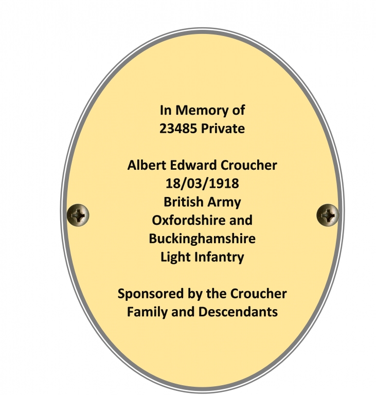 Private Albert Edward Croucher