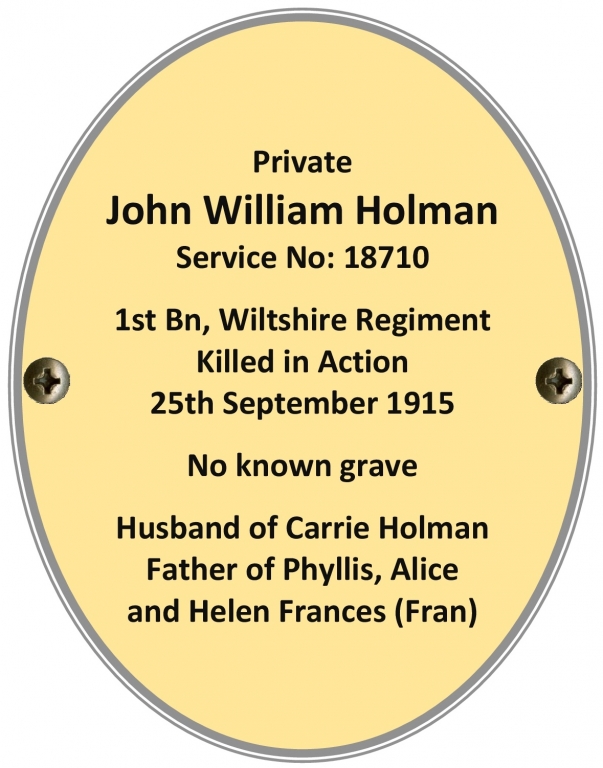 Private John William Holman