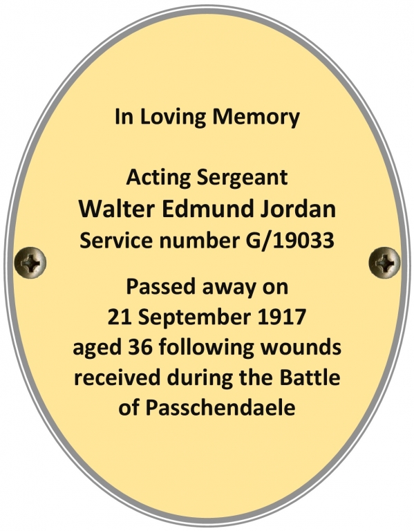 Serjeant Walter Edmund Jordan