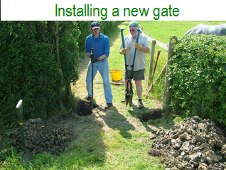 Installing a new gate