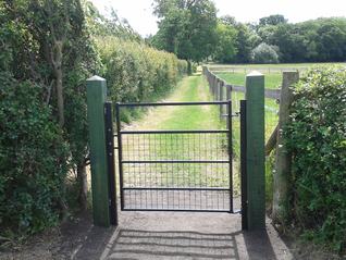 Installing a new gate - The finished article