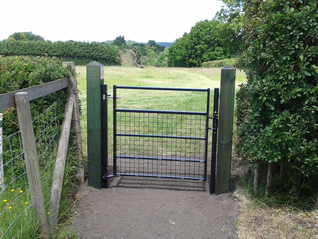 Installing a new gate - The finished article