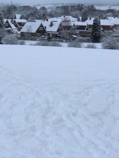 Snowy view over Tilefields