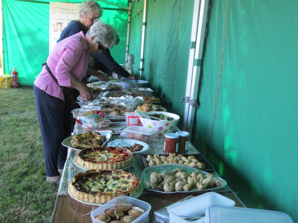 Preparing the food